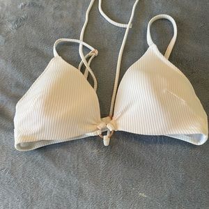 White bathing suit top
